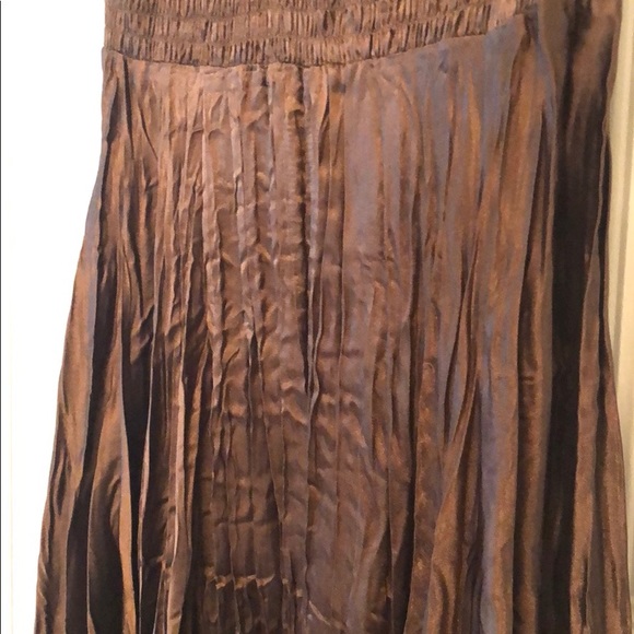Vintage Brown Silky Wood Nymph Dress from Express - Picture 3 of 5